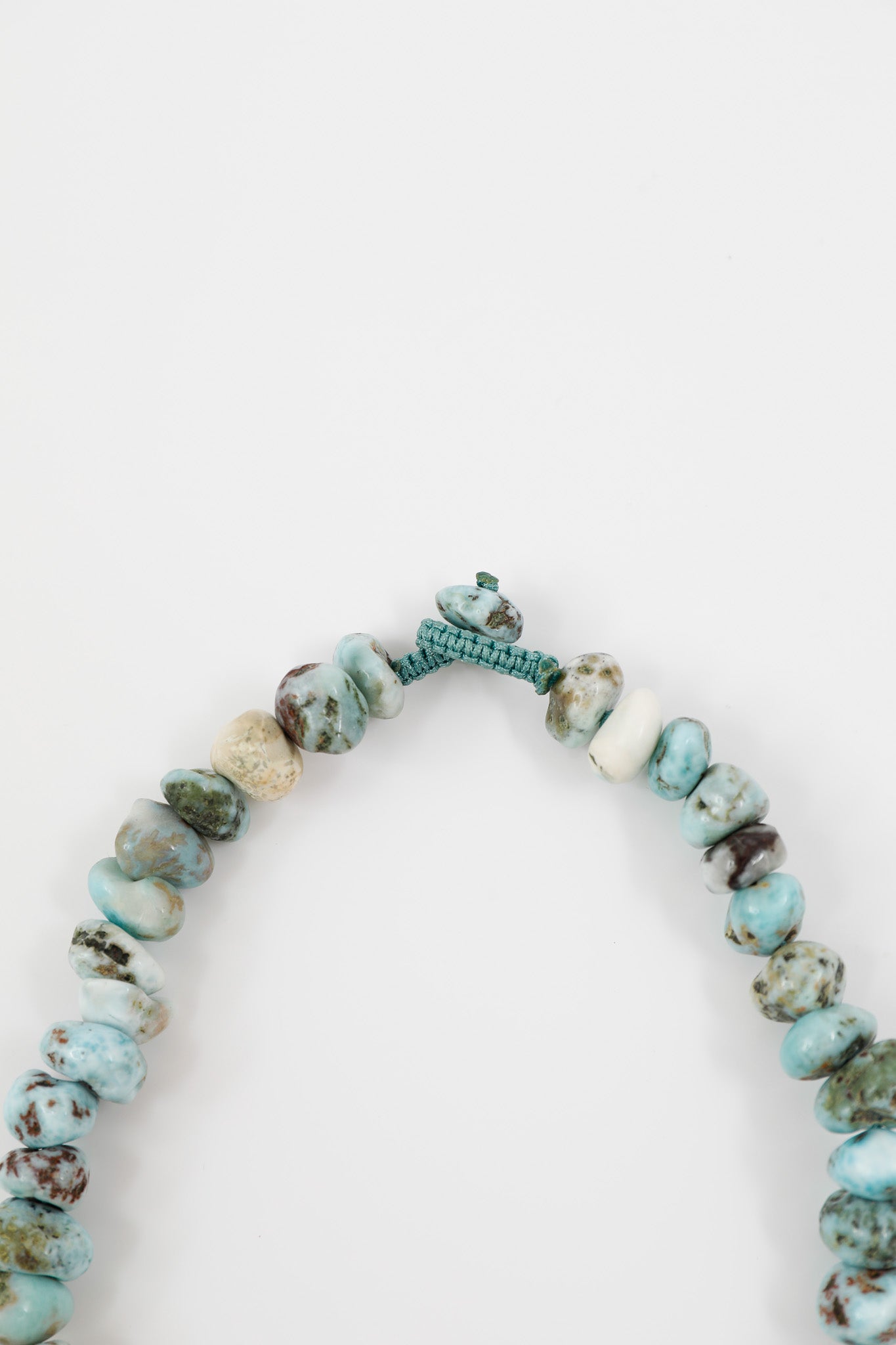 Larimar Pebble & Shell Necklace