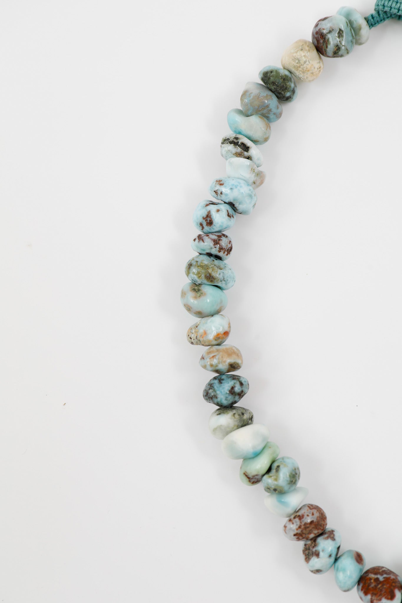 Larimar Pebble & Shell Necklace
