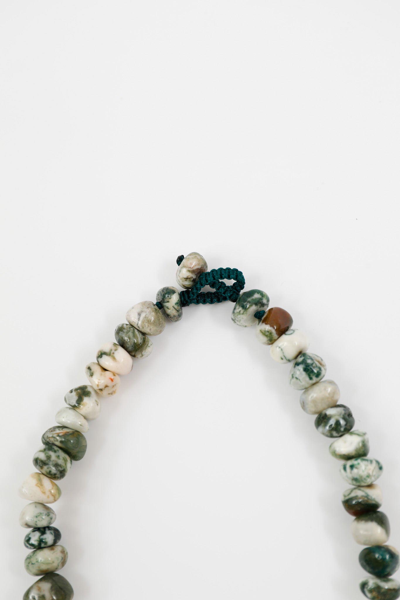 Tree Agate Nuggets & Shell Necklace